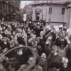 Enthusiastic crowd celebrates freedom fighters at Gammeltorv in Copenhagen on 5 May 1945. More images from The Museum of Danish Resistance: erez.natmus.dk/FHMbilleder/Site/index.jsp