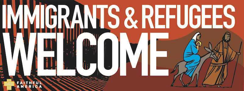 Immigrants and Refugees Welcome logo